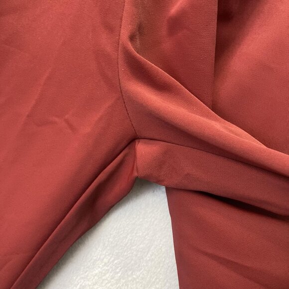 Halara Pleated Wide Leg Pants Womens Medium Petite MP Red High Rise Elastic - Picture 10 of 14